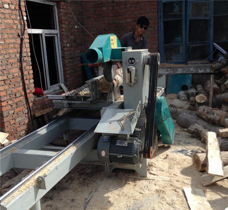 新型木工机械安全操作指南 大口径原木推台锯与新型带锯机